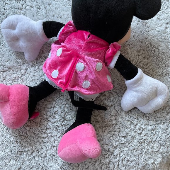 Disney Minnie Mouse Plush Pink Medium 18'' - Picture 4 of 11